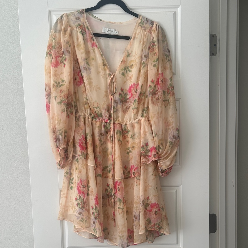 Ted Baker Floral Long Sleeve Dress